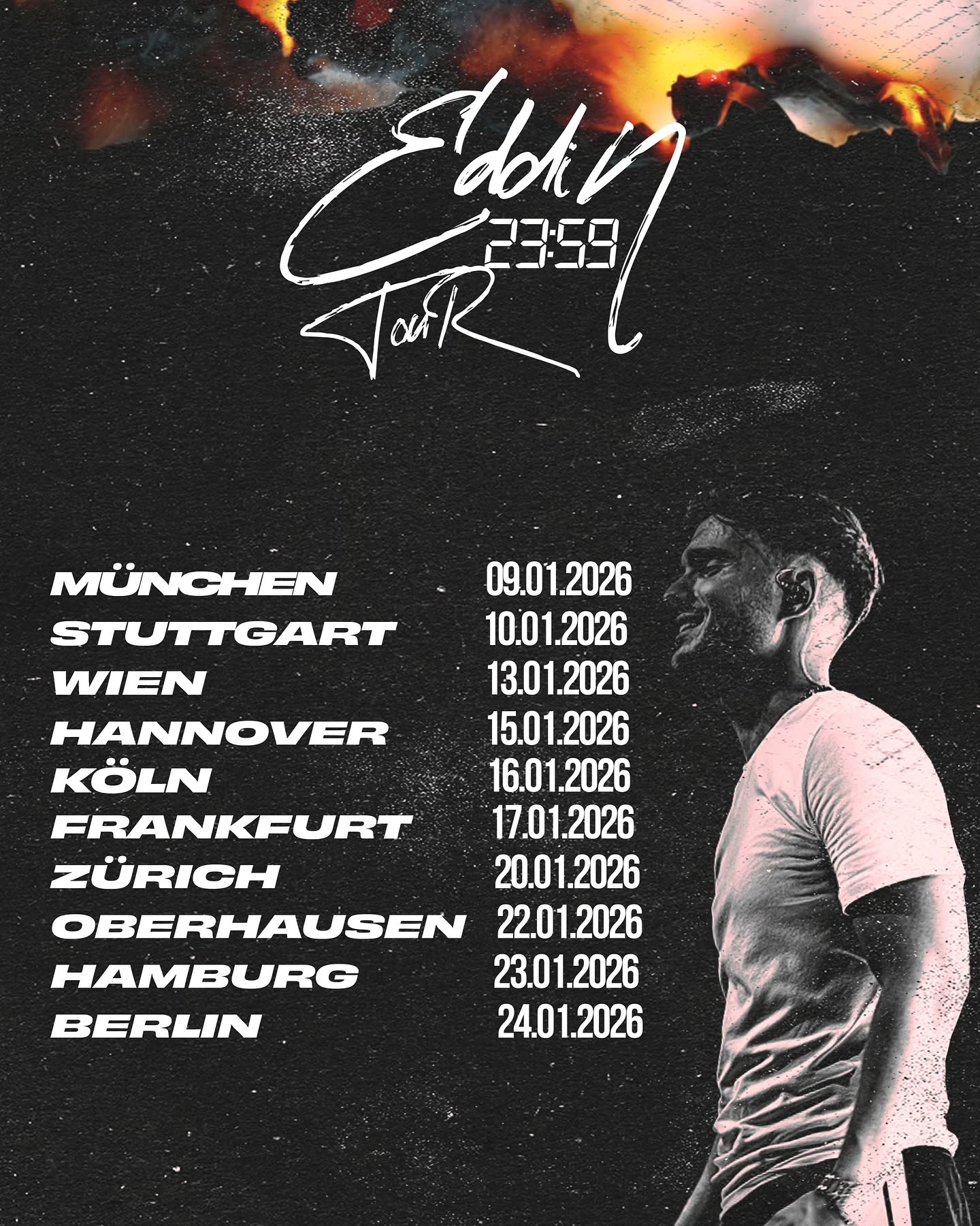 Eddin 23:59 TOUR Tour Poster 2026